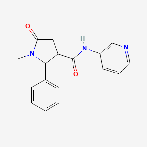 1-methyl-5-oxo-2-phenyl-N-(pyridin-3-yl)pyrrolidine-3-carboxamide