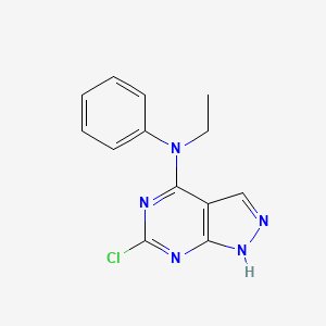 6-chloro-N-ethyl-N-phenyl-1H-pyrazolo[3,4-d]pyrimidin-4-amine