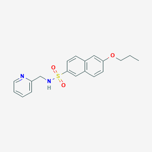 6-propoxy-N-[(pyridin-2-yl)methyl]naphthalene-2-sulfonamide