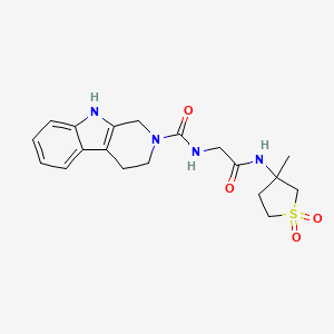 N-{2-[(3-methyl-1,1-dioxidotetrahydrothiophen-3-yl)amino]-2-oxoethyl}-1,3,4,9-tetrahydro-2H-beta-carboline-2-carboxamide