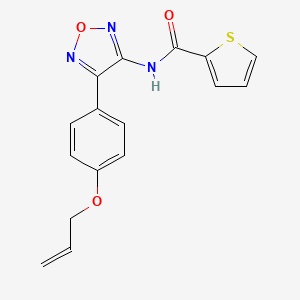 N-{4-[4-(prop-2-en-1-yloxy)phenyl]-1,2,5-oxadiazol-3-yl}thiophene-2-carboxamide