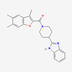 [4-(1H-benzimidazol-2-yl)piperidin-1-yl](3,5,6-trimethyl-1-benzofuran-2-yl)methanone