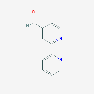 molecular formula C11H8N2O B121874 [2,2'-Bipyridine]-4-carbaldehyde CAS No. 146581-82-0