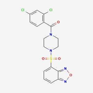 [4-(2,1,3-Benzoxadiazol-4-ylsulfonyl)piperazin-1-yl](2,4-dichlorophenyl)methanone