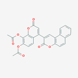 2-(7,8-Diacetoxy-2-oxochromen-4-yl)benzo[f]chromen-3-one