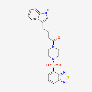 1-[4-(2,1,3-benzothiadiazol-4-ylsulfonyl)piperazin-1-yl]-4-(1H-indol-3-yl)butan-1-one