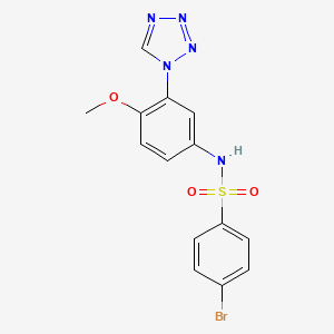 4-bromo-N-[4-methoxy-3-(1H-tetrazol-1-yl)phenyl]benzenesulfonamide