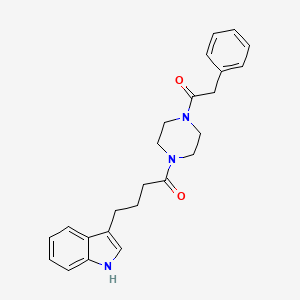 4-(1H-indol-3-yl)-1-[4-(phenylacetyl)piperazin-1-yl]butan-1-one