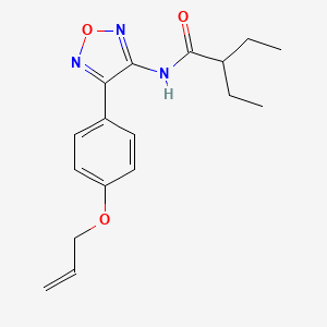 2-ethyl-N-{4-[4-(prop-2-en-1-yloxy)phenyl]-1,2,5-oxadiazol-3-yl}butanamide