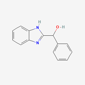 molecular formula C14H12N2O B1218746 1H-Benzimidazol-2-yl(phenyl)methanol CAS No. 50-97-5