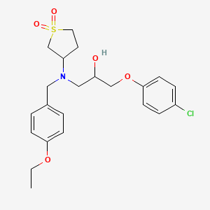 1-(4-Chlorophenoxy)-3-[(1,1-dioxidotetrahydrothiophen-3-yl)(4-ethoxybenzyl)amino]propan-2-ol