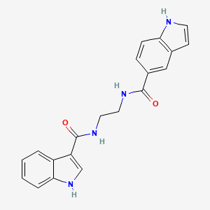 N-{2-[(1H-indol-5-ylcarbonyl)amino]ethyl}-1H-indole-3-carboxamide