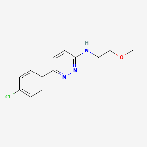 [6-(4-Chlorophenyl)pyridazin-3-yl](2-methoxyethyl)amine