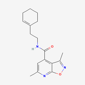 N-[2-(cyclohex-1-en-1-yl)ethyl]-3,6-dimethyl[1,2]oxazolo[5,4-b]pyridine-4-carboxamide