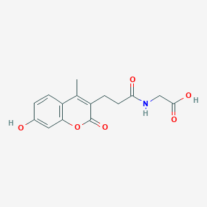 N-[3-(7-hydroxy-4-methyl-2-oxo-2H-chromen-3-yl)propanoyl]glycine