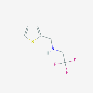 (Thiophen-2-ylmethyl)(2,2,2-trifluoroethyl)amine