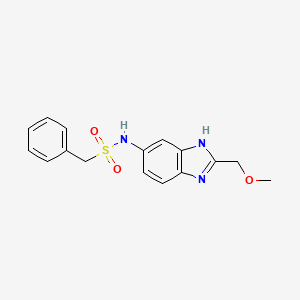 N-[2-(methoxymethyl)-1H-benzimidazol-5-yl]-1-phenylmethanesulfonamide