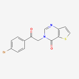 3-[2-(4-bromophenyl)-2-oxoethyl]thieno[3,2-d]pyrimidin-4(3H)-one