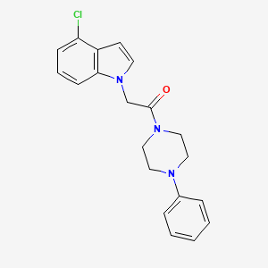 2-(4-chloro-1H-indol-1-yl)-1-(4-phenylpiperazin-1-yl)ethanone