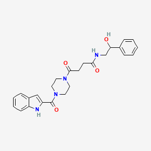 N-(2-hydroxy-2-phenylethyl)-4-[4-(1H-indol-2-ylcarbonyl)piperazin-1-yl]-4-oxobutanamide