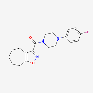 [4-(4-fluorophenyl)piperazin-1-yl](5,6,7,8-tetrahydro-4H-cyclohepta[d][1,2]oxazol-3-yl)methanone