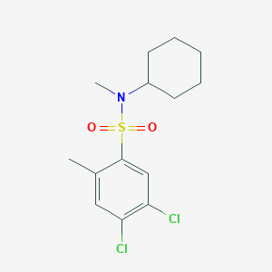 [(4,5-Dichloro-2-methylphenyl)sulfonyl]cyclohexylmethylamine