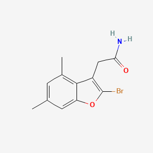 2-(2-Bromo-4,6-dimethyl-1-benzofuran-3-yl)acetamide