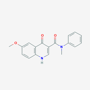 4-hydroxy-6-methoxy-N-methyl-N-phenylquinoline-3-carboxamide