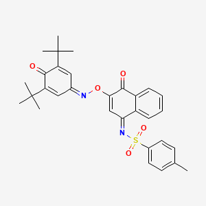 N-[(1Z)-3-{[(3,5-di-tert-butyl-4-oxocyclohexa-2,5-dien-1-ylidene)amino]oxy}-4-oxonaphthalen-1(4H)-ylidene]-4-methylbenzenesulfonamide