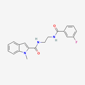 N-(2-{[(3-fluorophenyl)carbonyl]amino}ethyl)-1-methyl-1H-indole-2-carboxamide