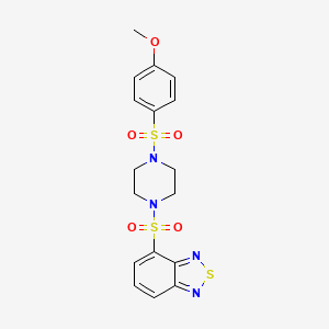 4-({4-[(4-Methoxyphenyl)sulfonyl]piperazin-1-yl}sulfonyl)-2,1,3-benzothiadiazole