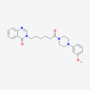 3-{6-[4-(3-methoxyphenyl)piperazin-1-yl]-6-oxohexyl}quinazolin-4(3H)-one