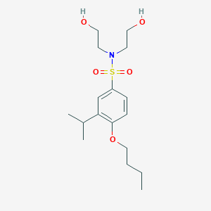 Bis(2-hydroxyethyl){[4-butoxy-3-(methylethyl)phenyl]sulfonyl}amine