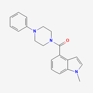 (1-methyl-1H-indol-4-yl)(4-phenylpiperazin-1-yl)methanone