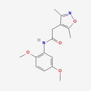 N-(2,5-dimethoxyphenyl)-2-(3,5-dimethyl-1,2-oxazol-4-yl)acetamide