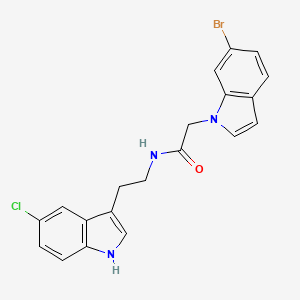 2-(6-bromo-1H-indol-1-yl)-N-[2-(5-chloro-1H-indol-3-yl)ethyl]acetamide