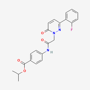 propan-2-yl 4-({[3-(2-fluorophenyl)-6-oxopyridazin-1(6H)-yl]acetyl}amino)benzoate