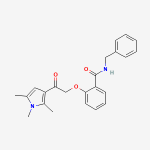 N-benzyl-2-[2-oxo-2-(1,2,5-trimethyl-1H-pyrrol-3-yl)ethoxy]benzamide