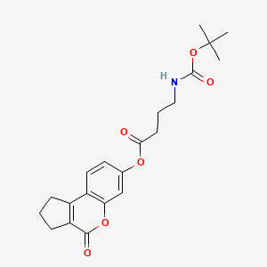 4-Oxo-1,2,3,4-tetrahydrocyclopenta[c]chromen-7-yl 4-[(tert-butoxycarbonyl)amino]butanoate