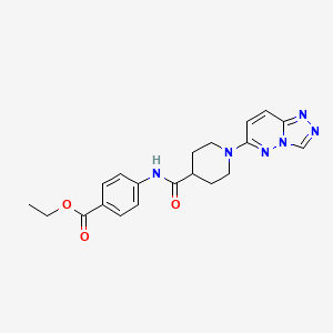 Ethyl 4-({[1-([1,2,4]triazolo[4,3-b]pyridazin-6-yl)piperidin-4-yl]carbonyl}amino)benzoate