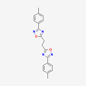 5,5'-(Ethane-1,2-diyl)bis[3-(4-methylphenyl)-1,2,4-oxadiazole]