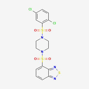 4-({4-[(2,5-Dichlorophenyl)sulfonyl]piperazin-1-yl}sulfonyl)-2,1,3-benzothiadiazole