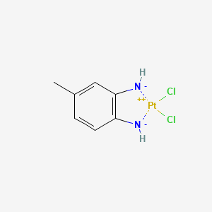 molecular formula C7H8Cl2N2Pt B1218807 cis-Dichloro(3,4-diaminotoluene)platinum(II) CAS No. 57948-13-7