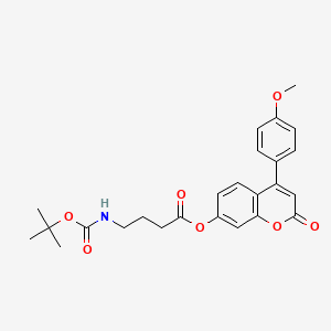 4-(4-methoxyphenyl)-2-oxo-2H-chromen-7-yl 4-[(tert-butoxycarbonyl)amino]butanoate