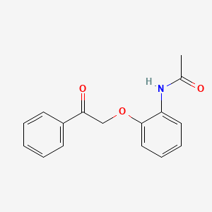 Acetamide, N-[2-(2-oxo-2-phenylethoxy)phenyl]-