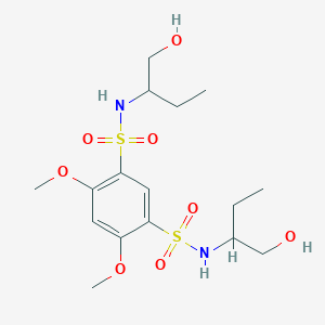 N1,N3-bis(1-hydroxybutan-2-yl)-4,6-dimethoxybenzene-1,3-disulfonamide