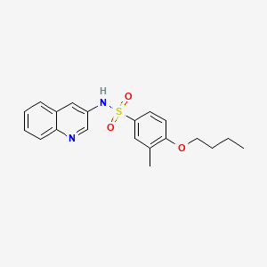 4-butoxy-3-methyl-N-(3-quinolinyl)benzenesulfonamide