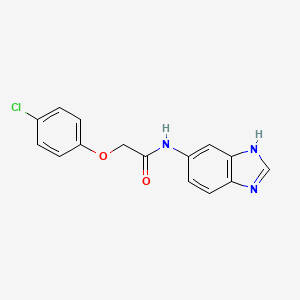 N-(1H-benzimidazol-5-yl)-2-(4-chlorophenoxy)acetamide