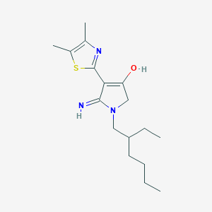 4-(4,5-dimethyl-1,3-thiazol-2-yl)-1-(2-ethylhexyl)-5-imino-2,5-dihydro-1H-pyrrol-3-ol