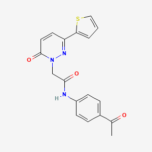 N-(4-acetylphenyl)-2-(6-oxo-3-(thiophen-2-yl)pyridazin-1(6H)-yl)acetamide